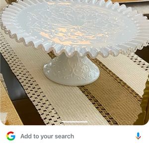 Fenton fluted cake platter